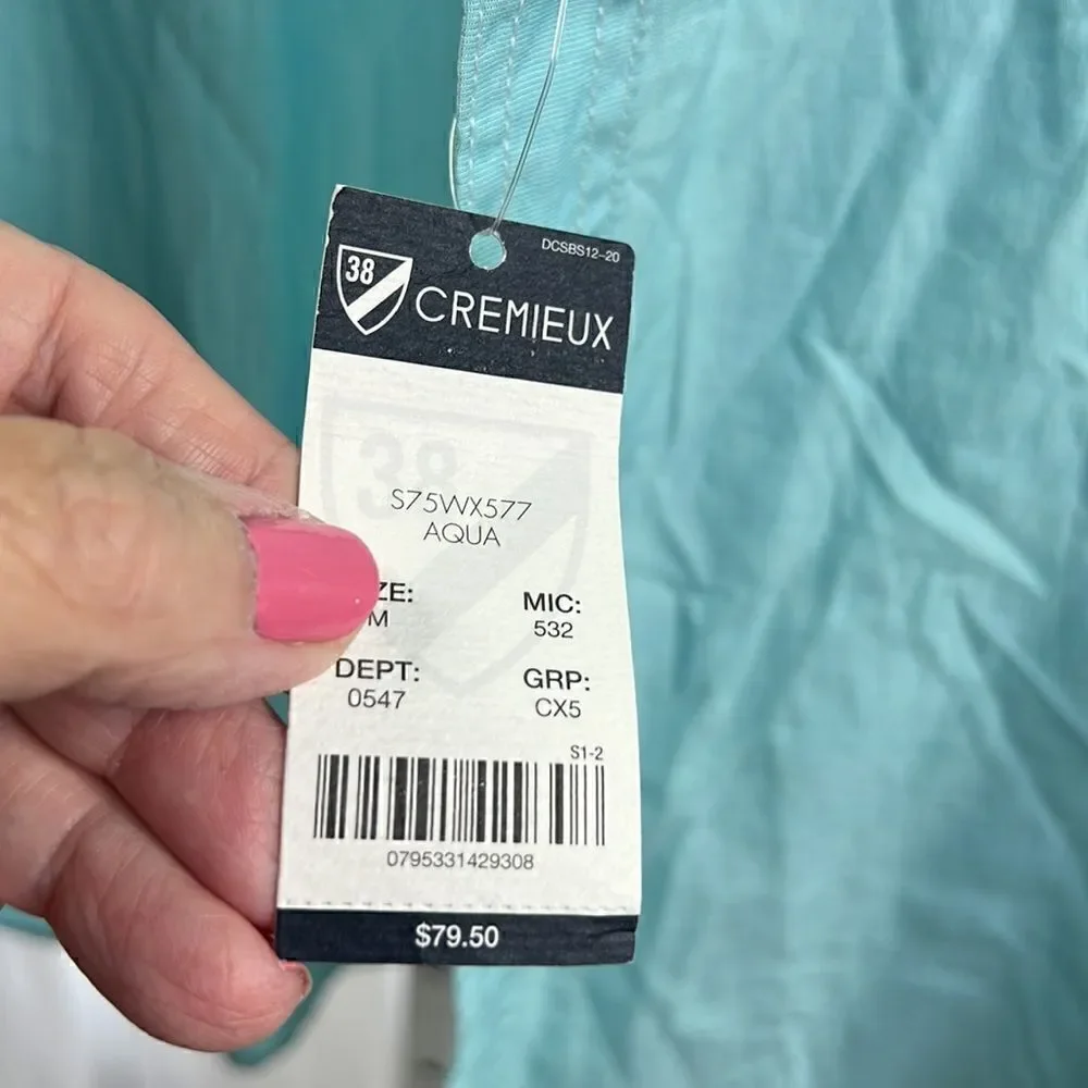 Cremieux Short Sleeve Pocketed Button Up NWT Medium - Picture 3 of 5